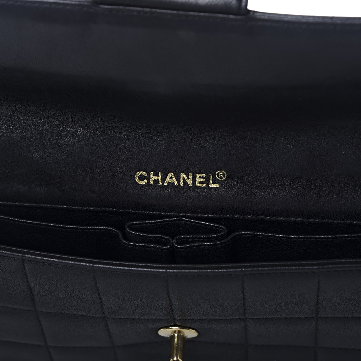 Chanel Lambskin East West Chocolate Bar Flap Black 9 of 11