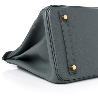 Hermes Epsom Birkin 30 Vert Amande 9 of 10