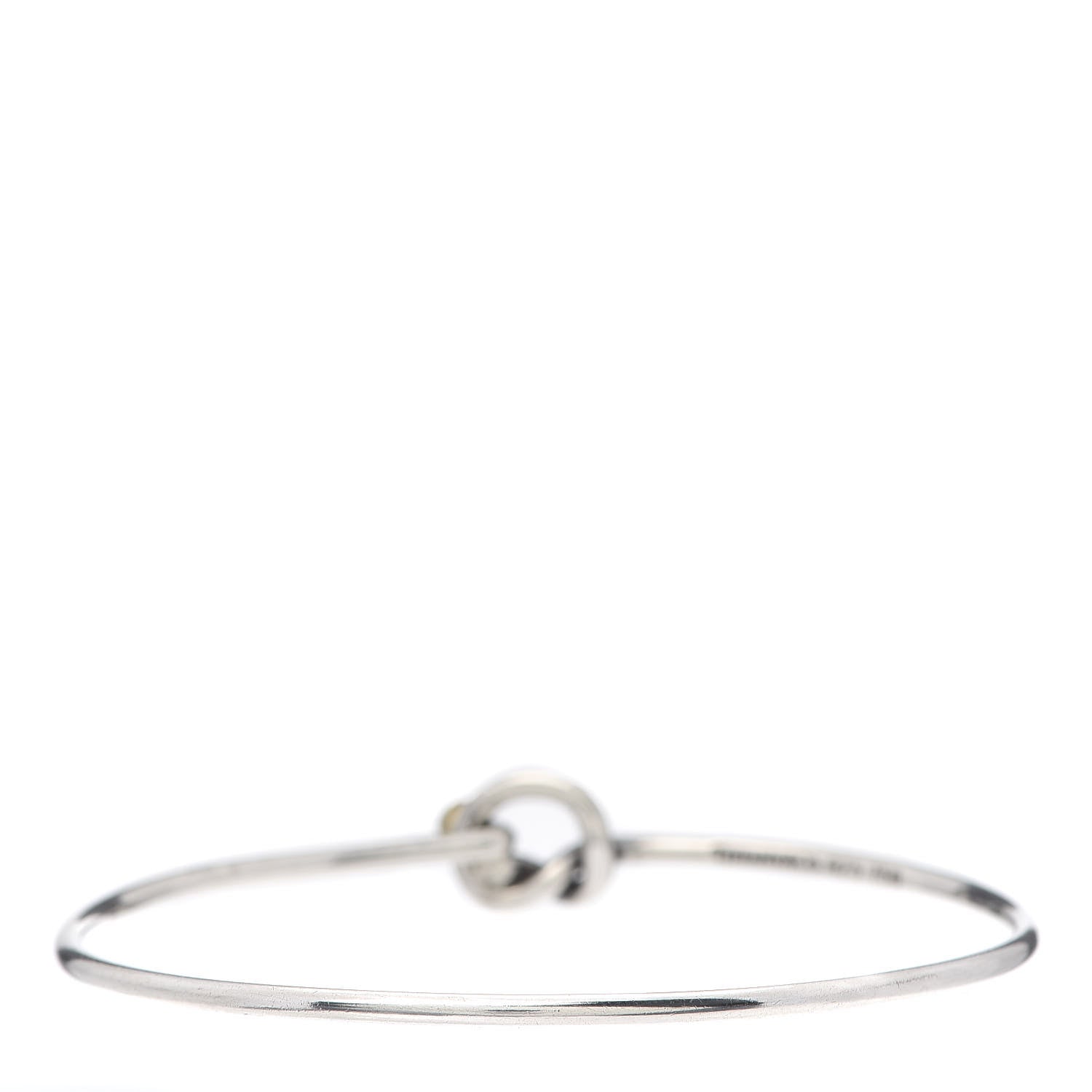Tiffany Sterling Silver 18K Yellow Gold Knot Bracelet 3 of 6