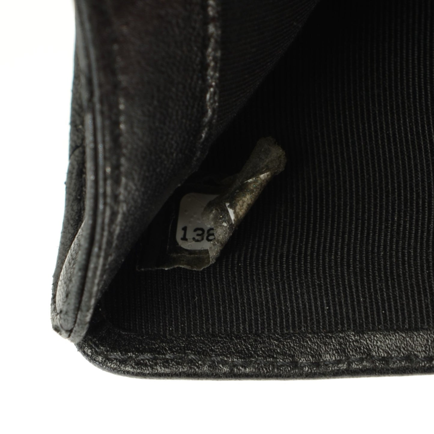 Lambskin Quilted Mademoiselle Compact Wallet Black