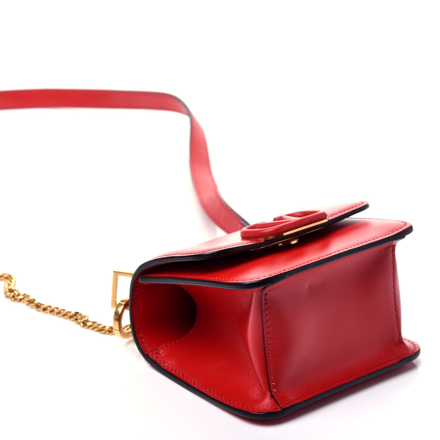Valentino Garavani Smooth Calfskin Micro VSling Shoulder Bag Rouge Pur 4 of 9