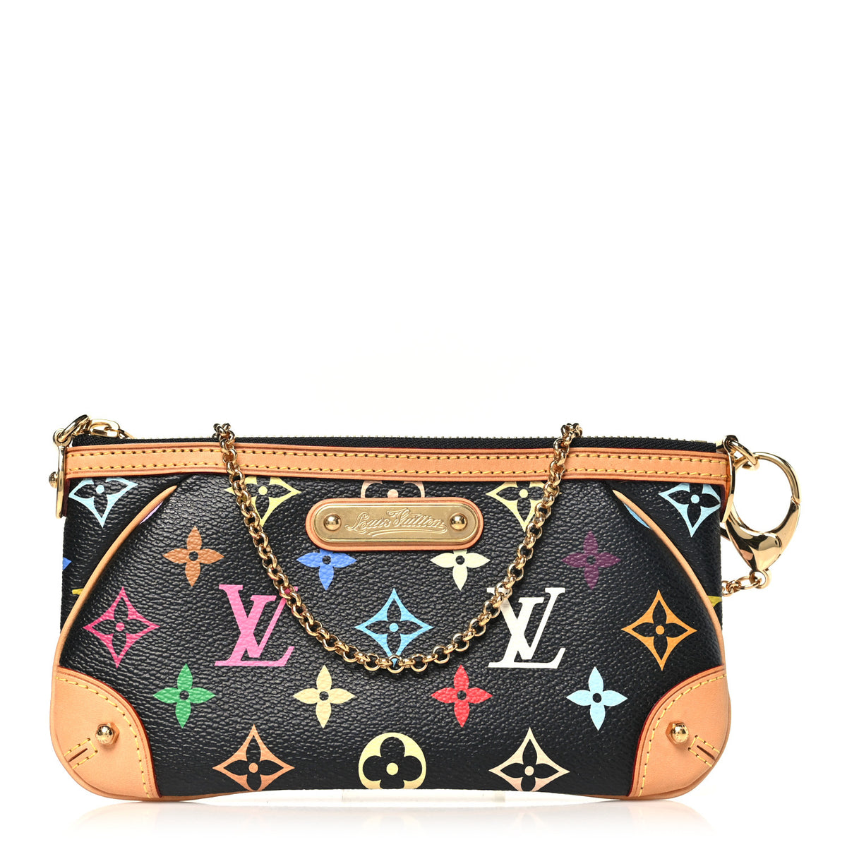 Louis Vuitton Monogram Multicolor Pochette Milla MM Black 1 of 8