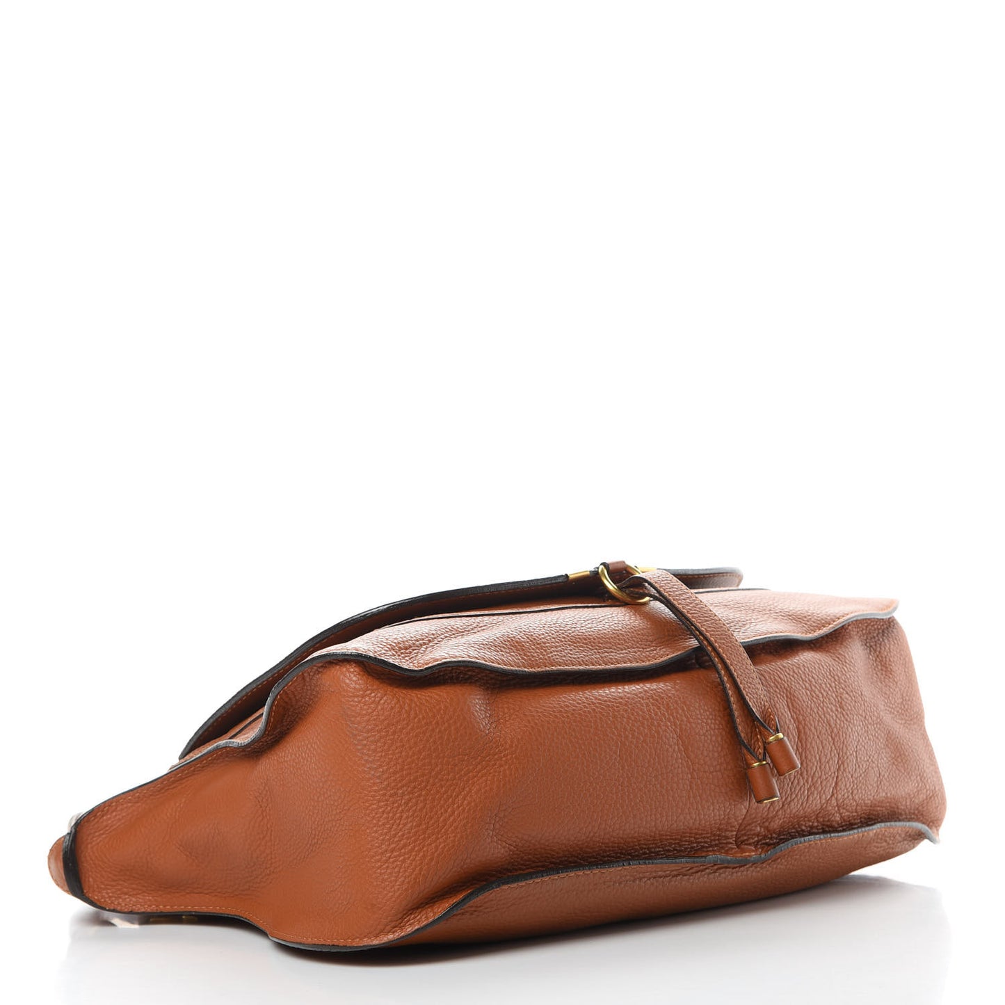 Calfskin Large Marcie Satchel Tan
