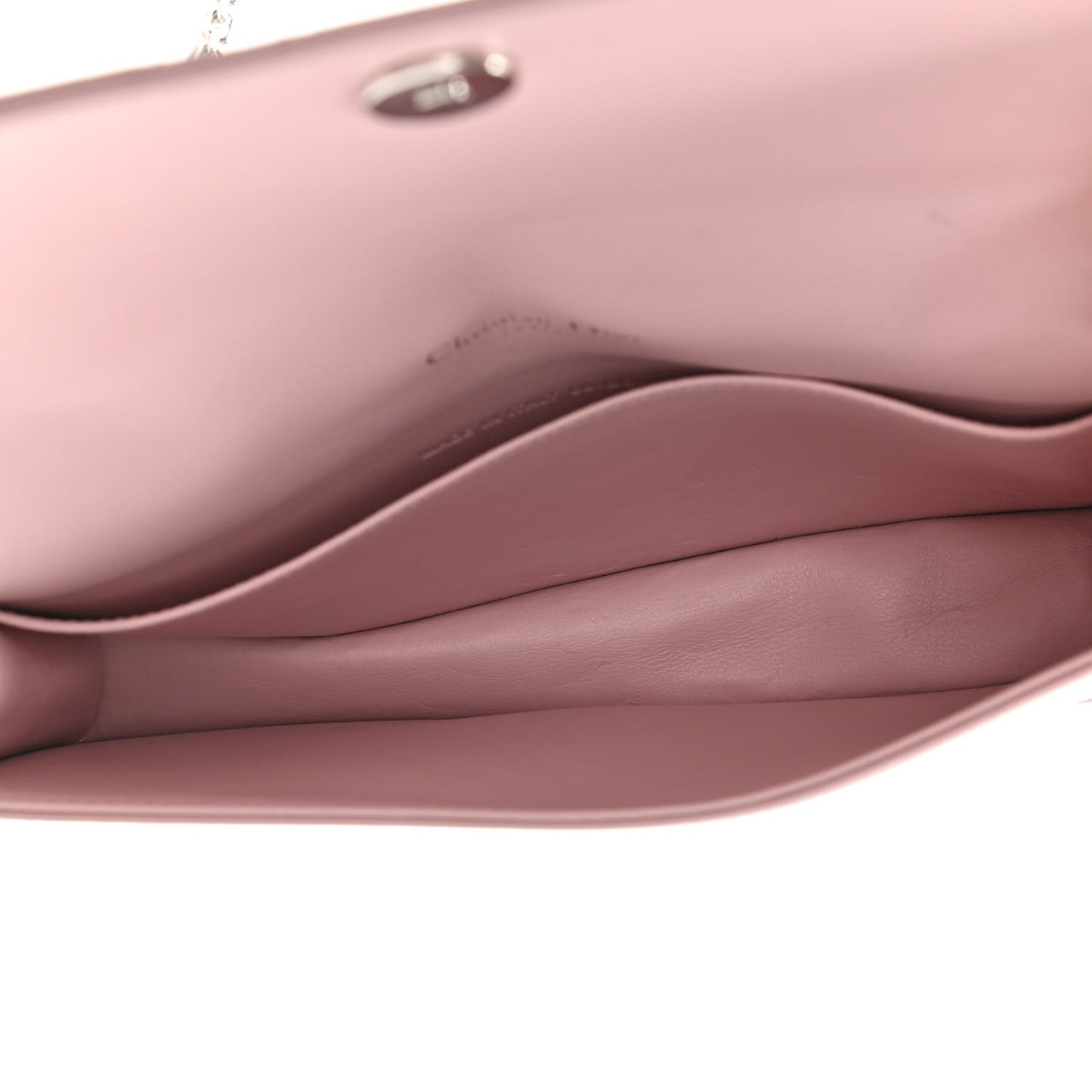 Patent Cannage Lady Dior Convertible Clutch Light Pink