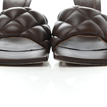 Bottega Veneta Nappa Matelasse Padded Mule Sandals 36.5 Chocolate 9 of 9