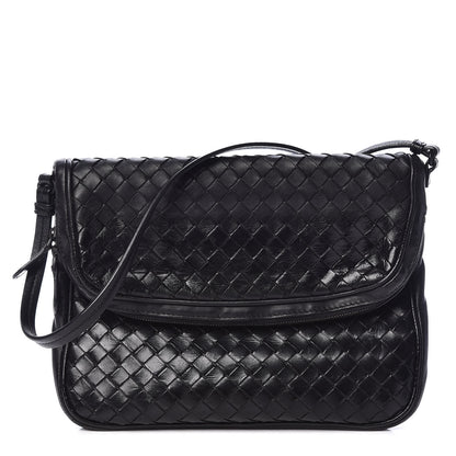 Bottega Veneta Nappa Intrecciato Crossbody Bag Black 1 of 10