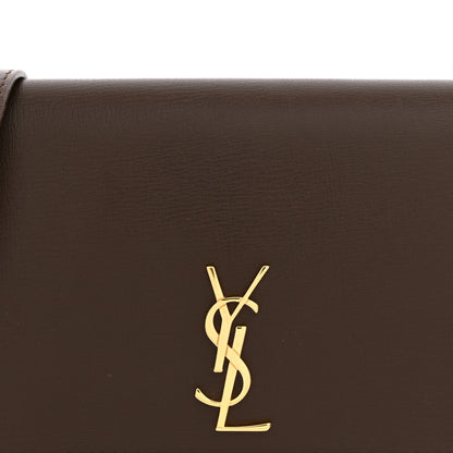 Saint Laurent Smooth Calfskin Monogram Phone Holder Crossbody Green Hunting 8 of 13