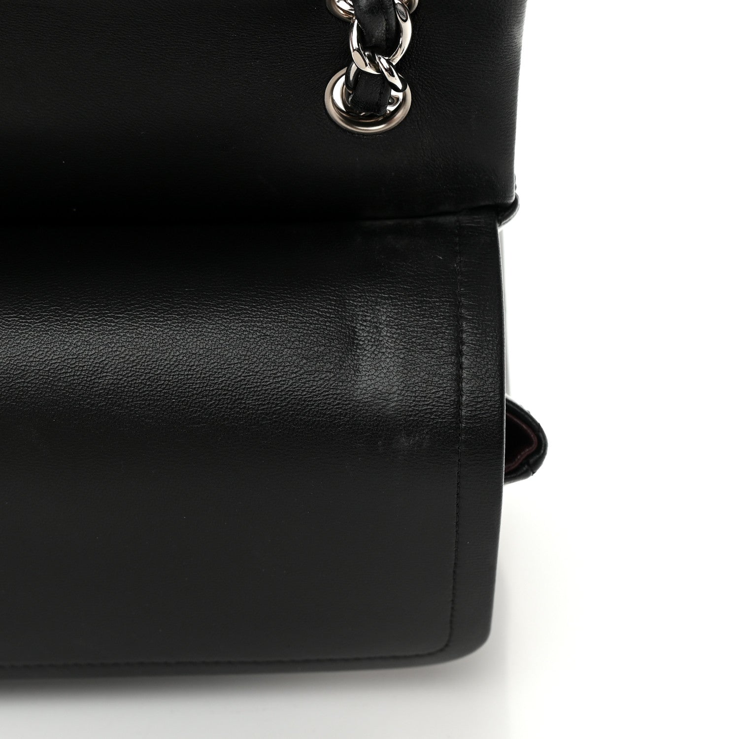 Chanel Lambskin Quilted Jumbo Double Flap Black 12 of 19