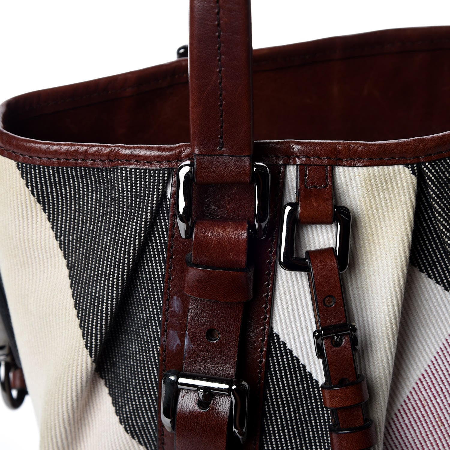 Burberry Canvas Mega Check Lowry Brown 25 of 26