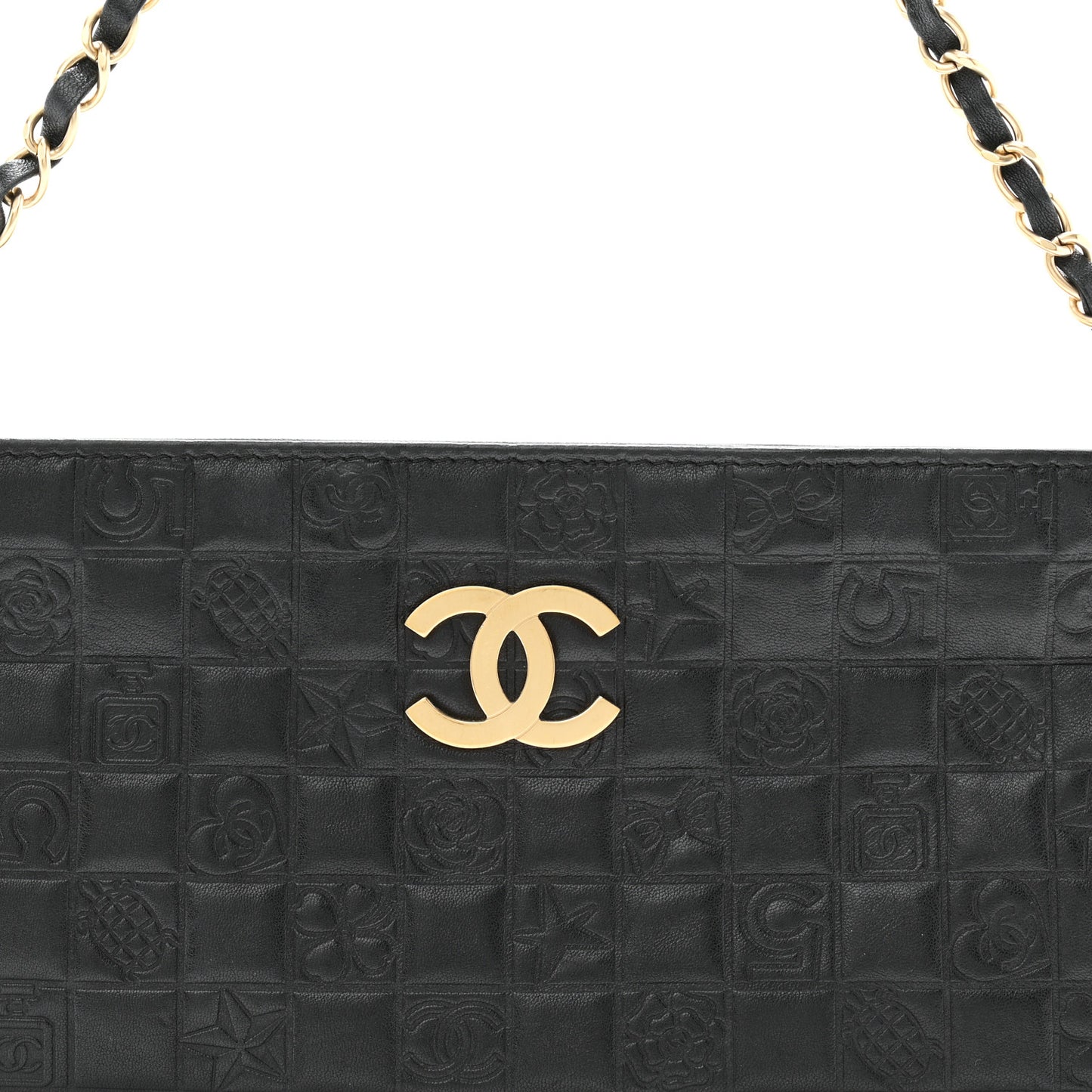 Lambskin Precious Symbols Pochette Black