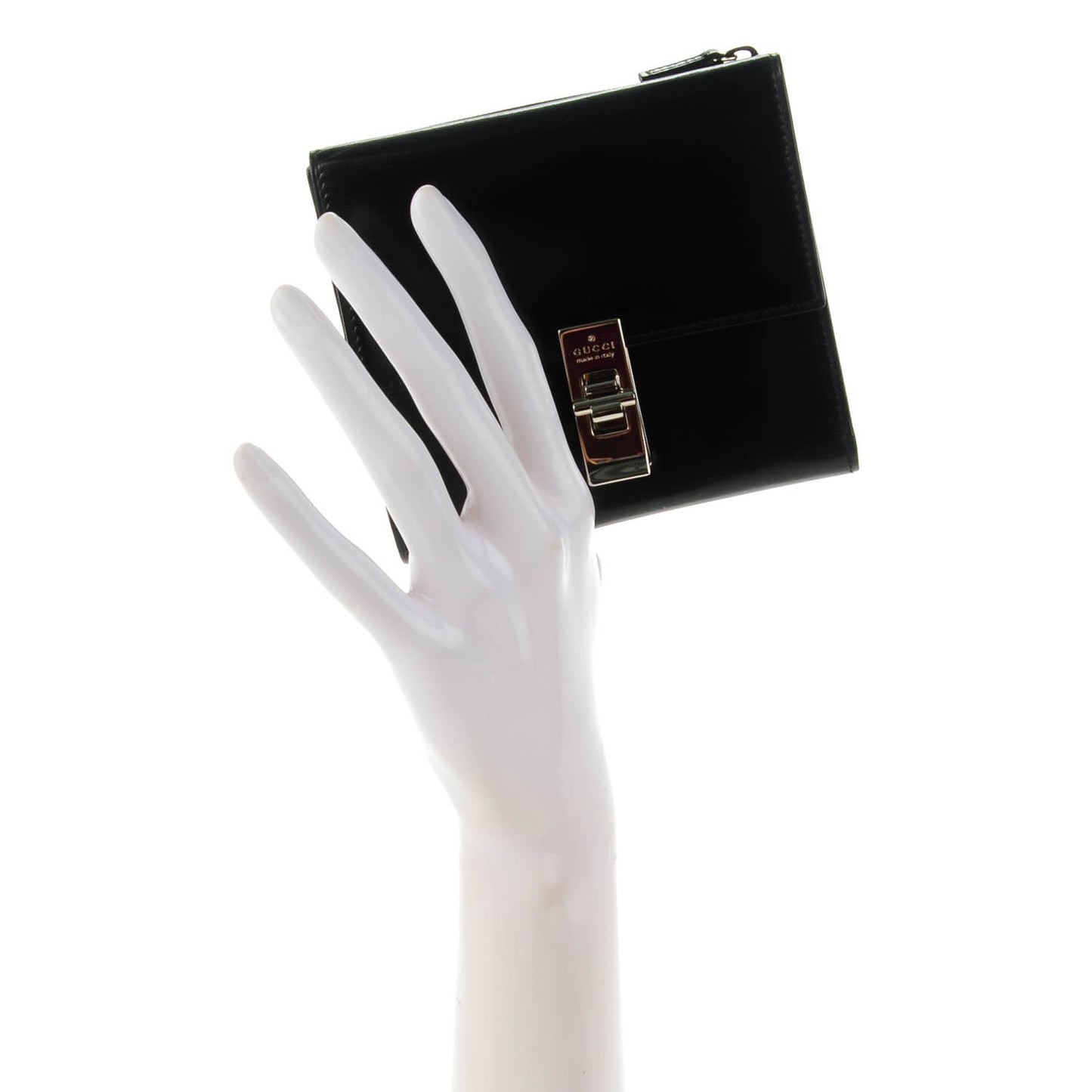 Calfskin French Flap Wallet Black