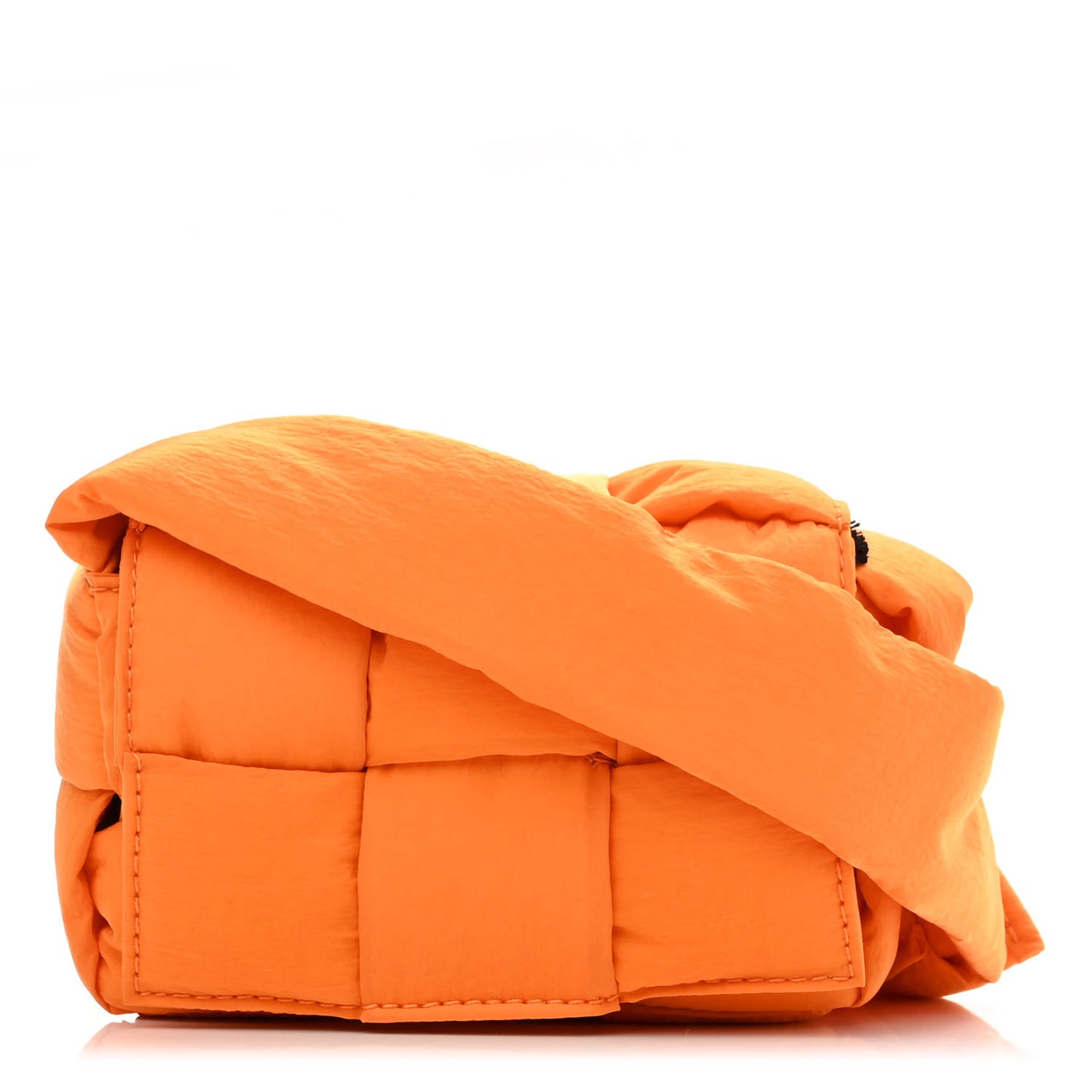 Nylon Intrecciato Padded Tech Candy Cassette Bag Orange