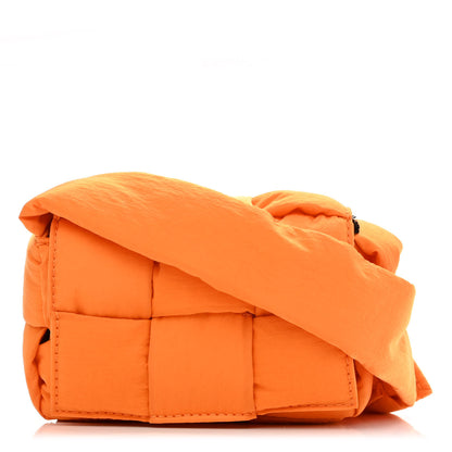 Bottega Veneta Nylon Intrecciato Padded Tech Candy Cassette Bag Orange 1 of 10