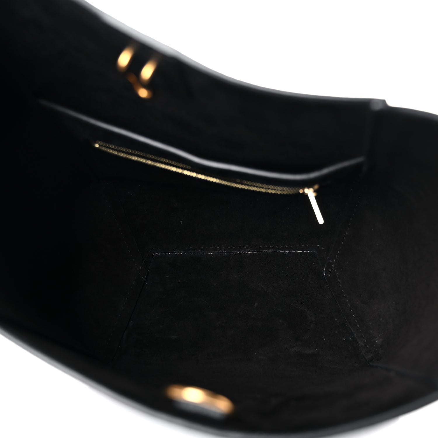 Celine Soft Grained Calfskin Small Sangle Bucket Bag Black 9 of 10