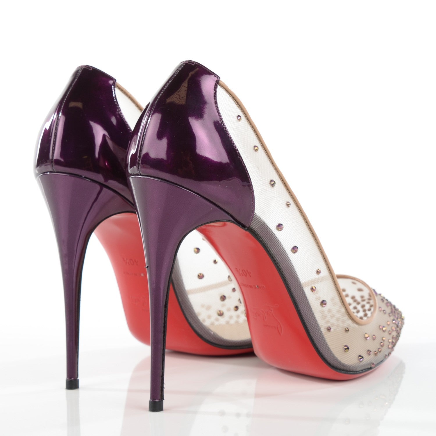Christian Louboutin Strass Follies 100 Pumps 40.5 Cosmos 4 of 8
