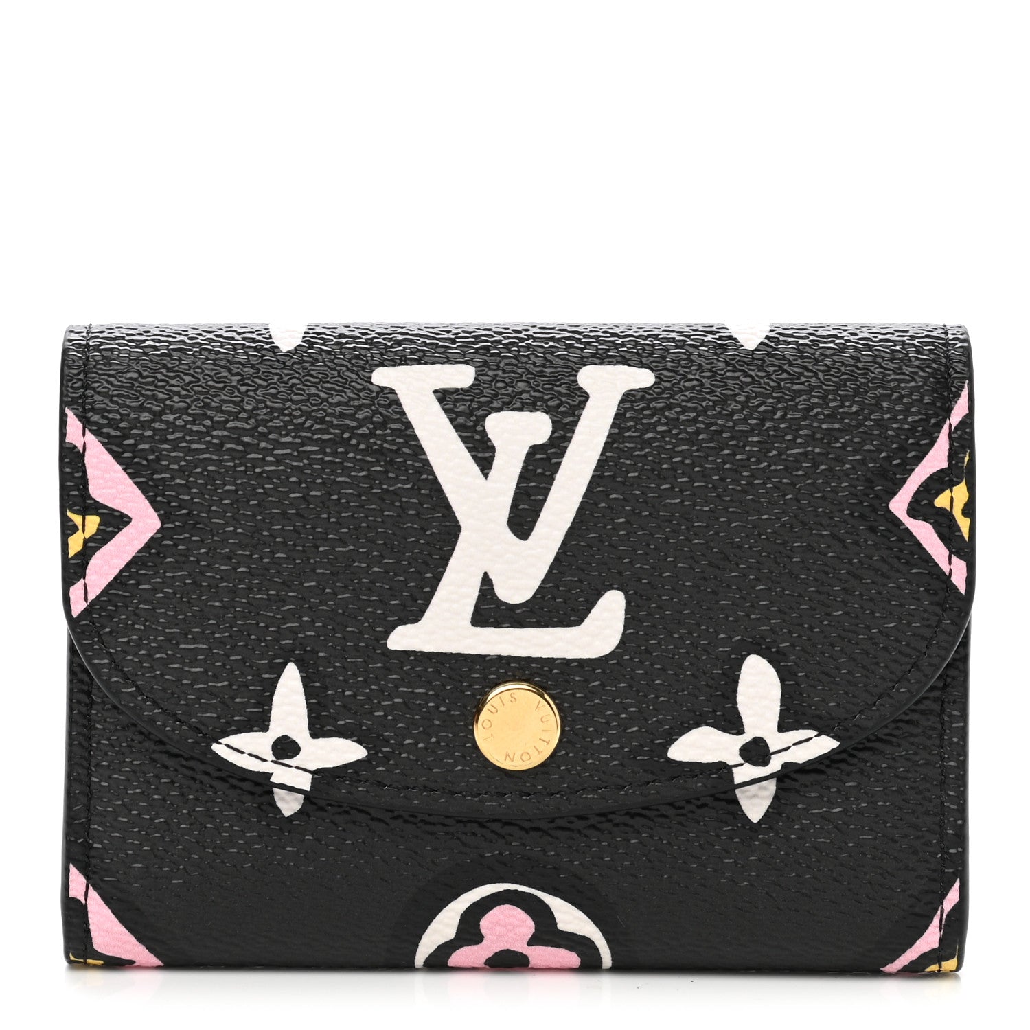 Louis Vuitton Monogram Giant Wild At Heart Rosalie Coin Purse Black 1 of 7
