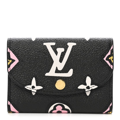 Louis Vuitton Monogram Giant Wild At Heart Rosalie Coin Purse Black 1 of 7