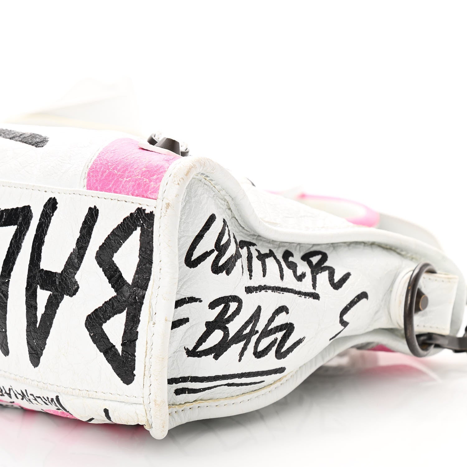Balenciaga Agneau Graffiti All Over Classic Hardware S City White Multicolor 10 of 12