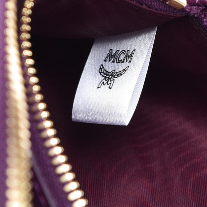 MCM Calfskin Fontanellas Park Avenue Milla Zip Around Wallet Purple 8 of 10