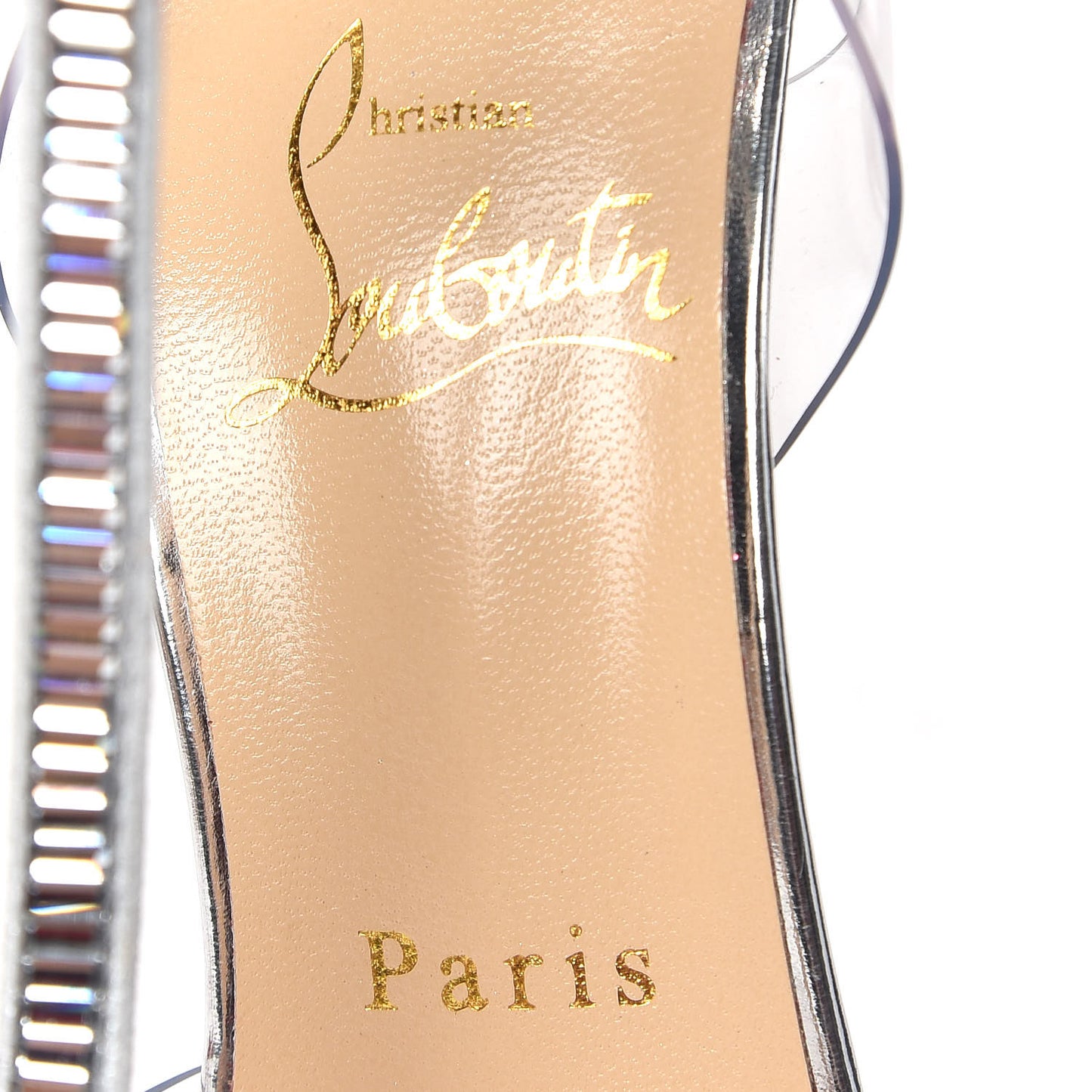 Kid PVC Nosy Strass 100 Pumps 37 Silver