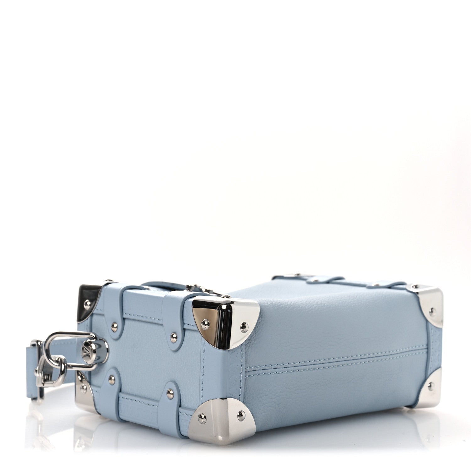 Louis Vuitton Calfskin Side Trunk PM Blue 4 of 13