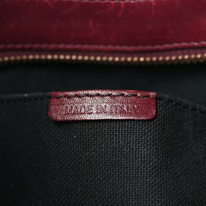 Burberry Haymarket Check Small Brooklyn Hobo Burgundy 7 of 14