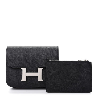 Hermes Epsom Constance Slim Wallet Black 1 of 8