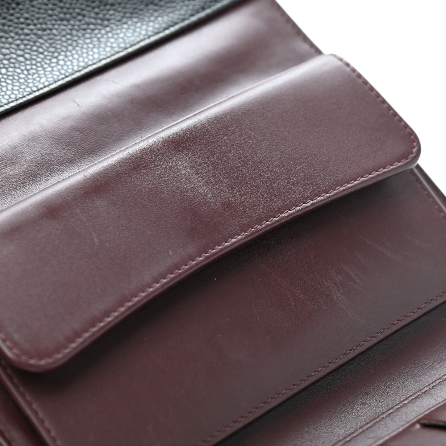 Caviar Quilted Large Flap Wallet Black