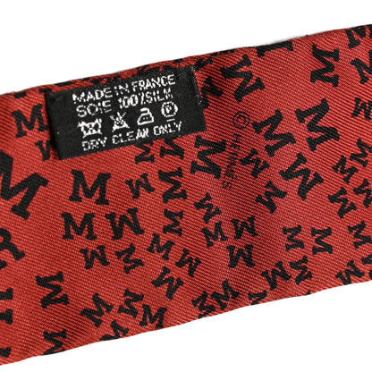 Hermes Silk Scattered Letters Twilly 3 of 4