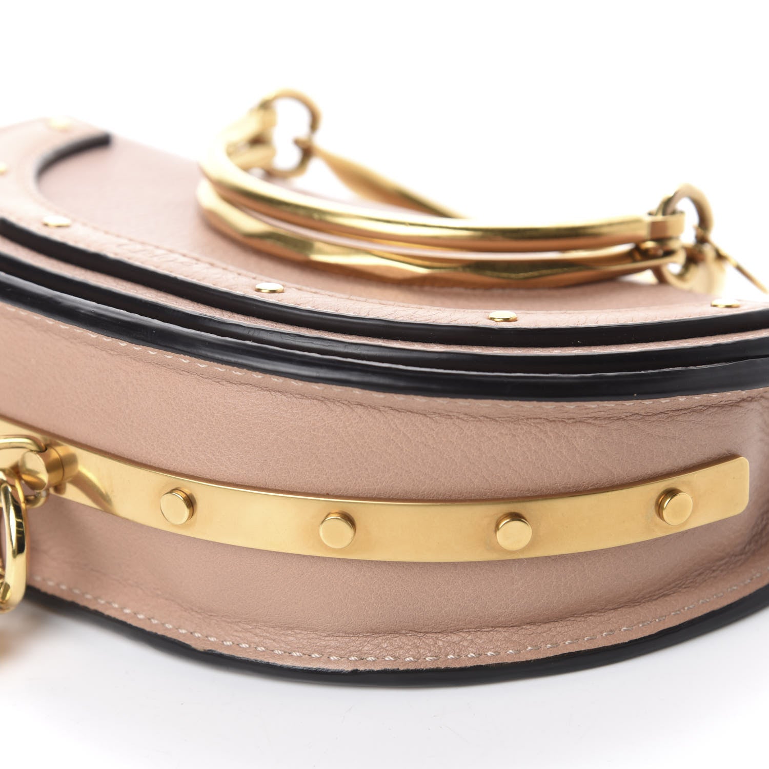 Chloe Calfskin Small Nile Bracelet Minaudiere Bag Biscotti Beige 7 of 11