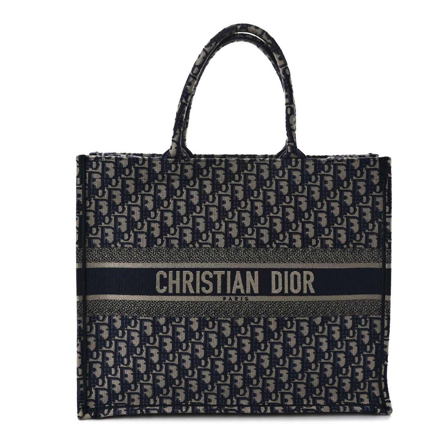 Oblique Large Book Tote Blue Multicolor