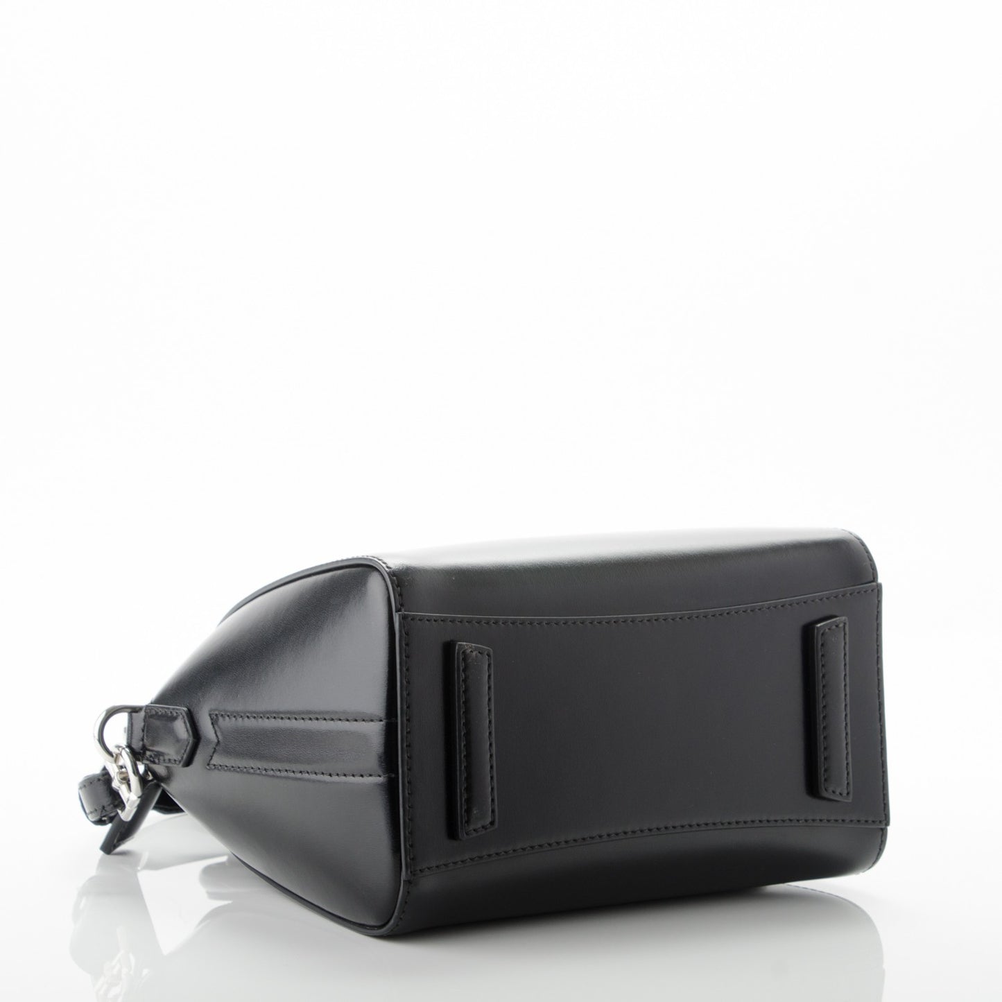 Shiny Lord Calfskin Mini Antigona Black