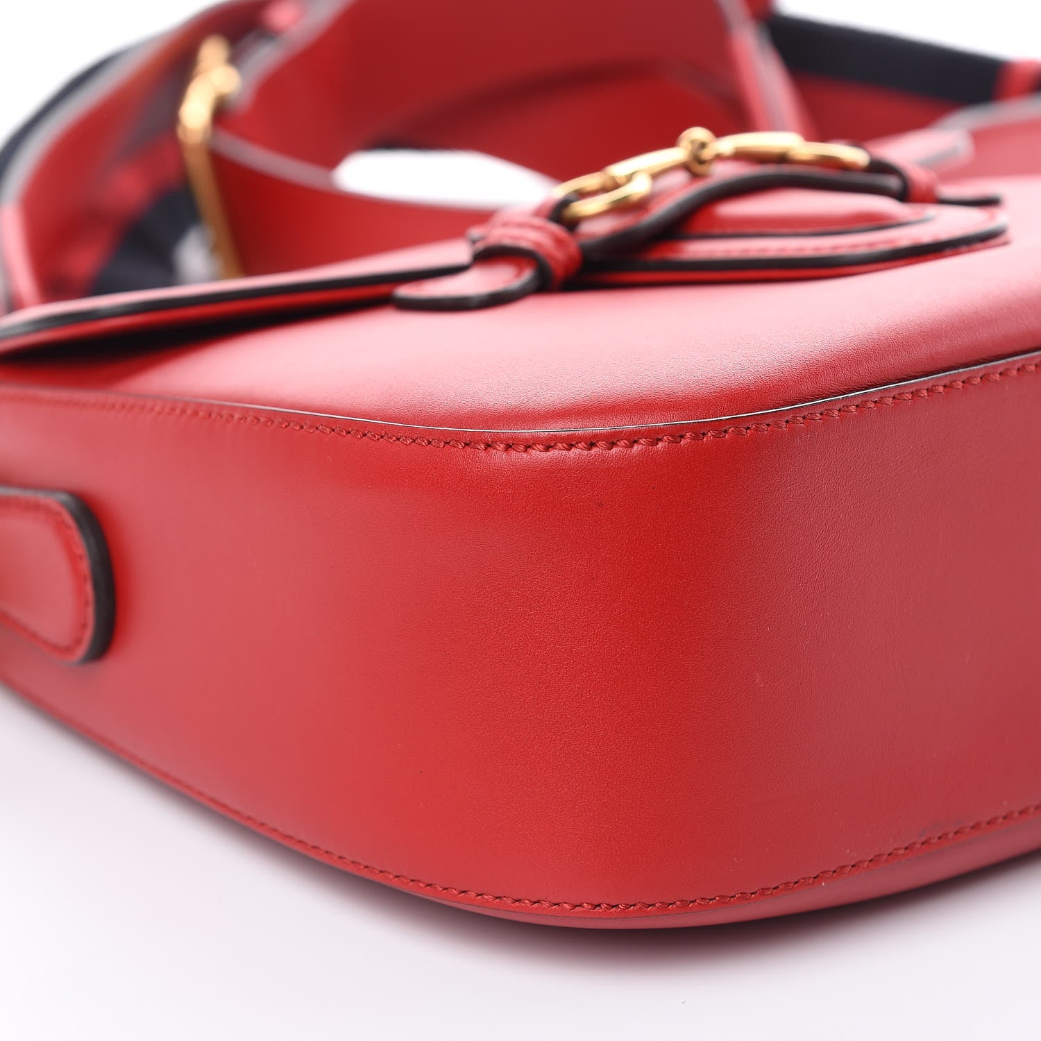 Gucci Ruinart Calfskin Medium Lady Web Shoulder Bag Hibiscus Red 10 of 13