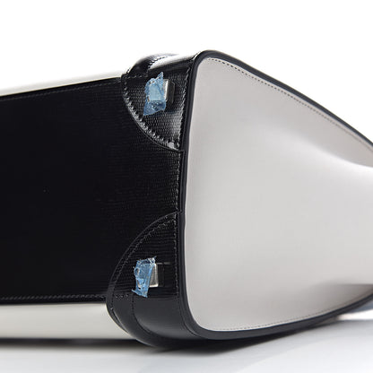 Celine Sleek Calfskin Micro Bi-Color Luggage Black White 10 of 11