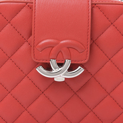 Chanel Lambskin Quilted Mini CC Box Camera Bag Red 9 of 10