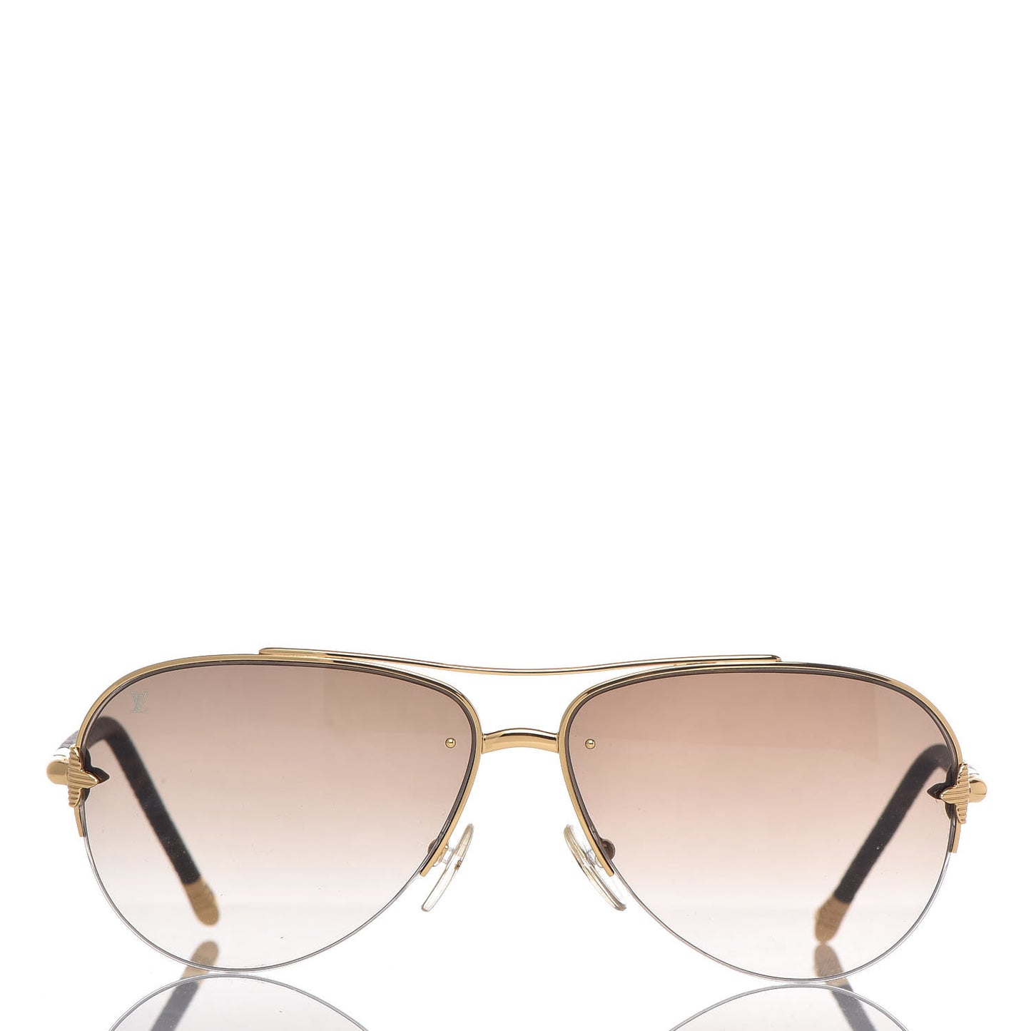 Monogram Petite Viola Pilote Aviator Sunglasses Z0571U Brown