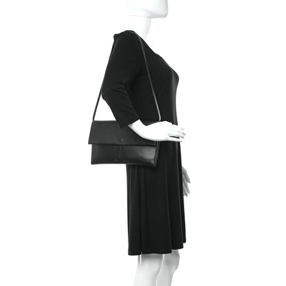Celine Goatskin Folded Clutch With Strap Black 2 of 17