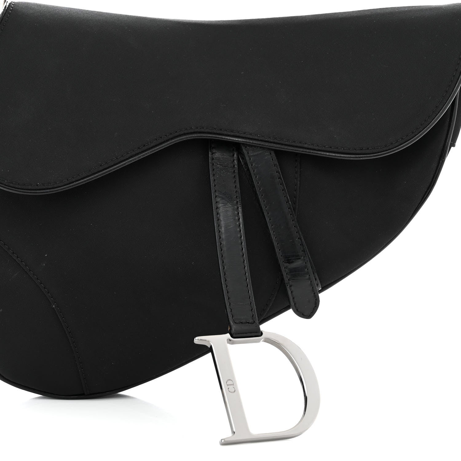 Christian Dior Nylon Saddle bag Black 8 of 10