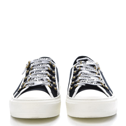 Christian Dior Canvas Walk'N'Dior Low Top Sneakers 37.5 Black 2 of 13
