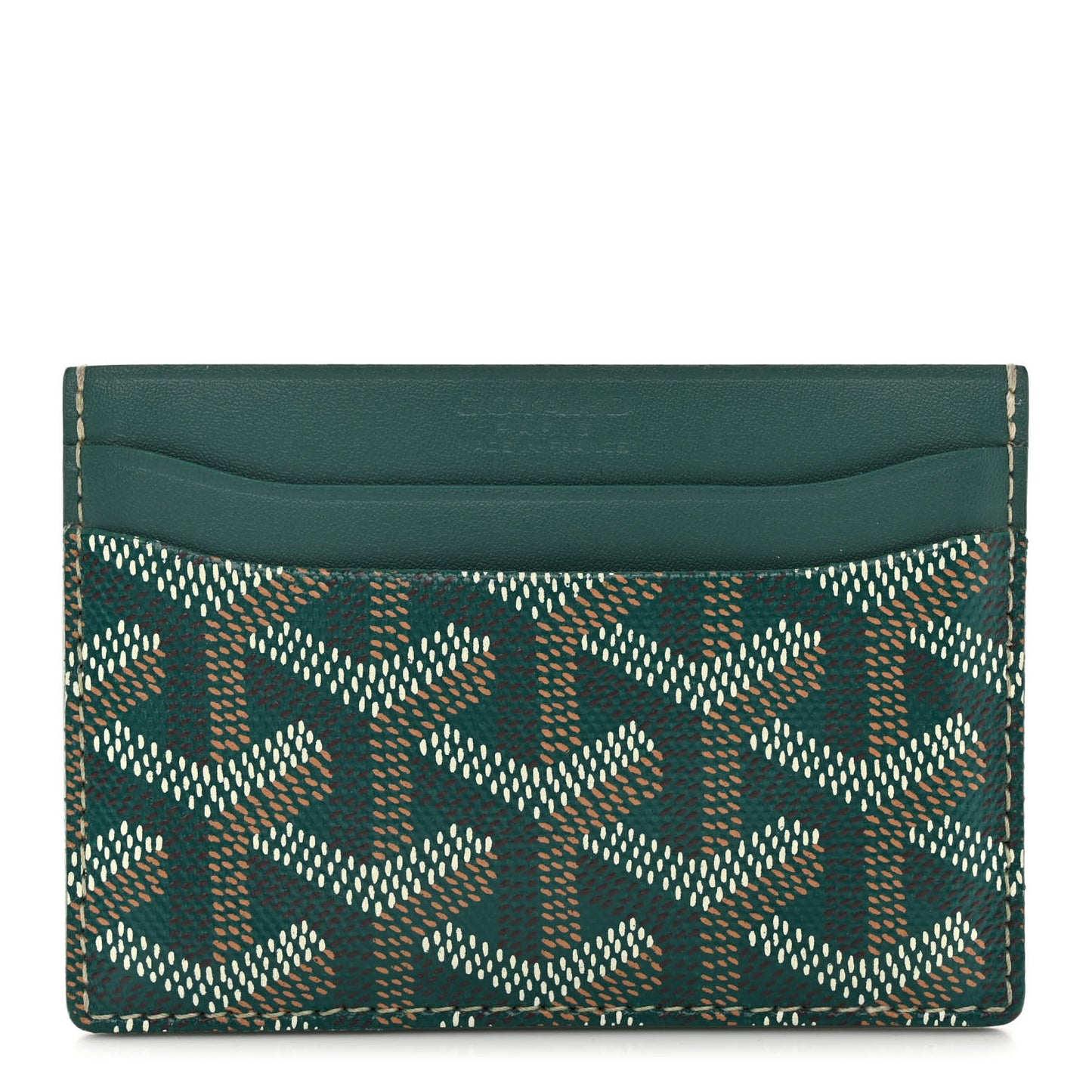 Goyardine Saint Sulpice Card Holder Green
