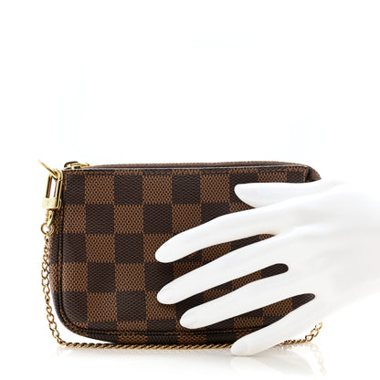 Louis Vuitton Damier Ebene Mini Pochette Accessories 2 of 9
