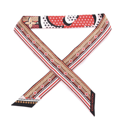 Louis Vuitton Silk Pop Monogram BB Bandeau Red 1 of 4
