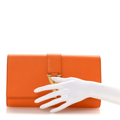 Saint Laurent Calfskin Classic Y Ligne Wallet Orange 2 of 13