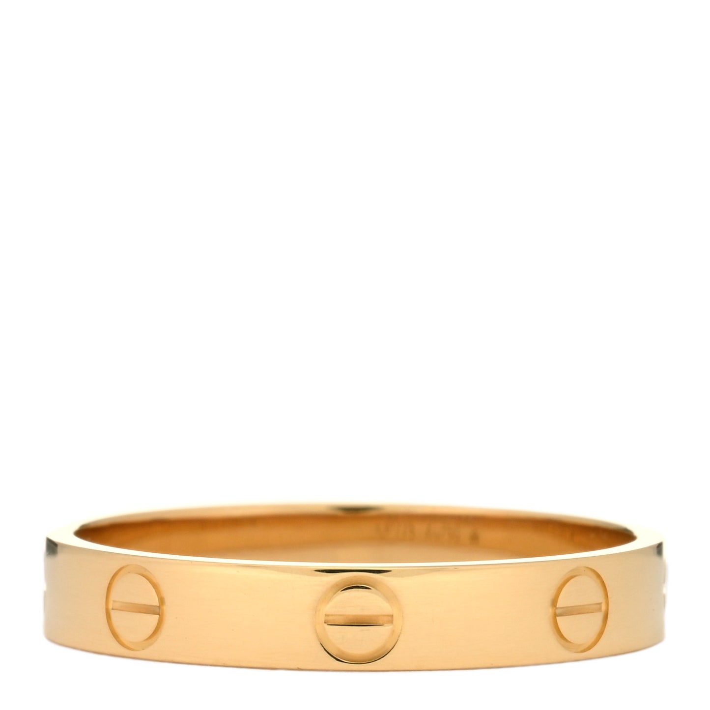 18K Yellow Gold 3.5mm LOVE Wedding Band Ring 59 8.75