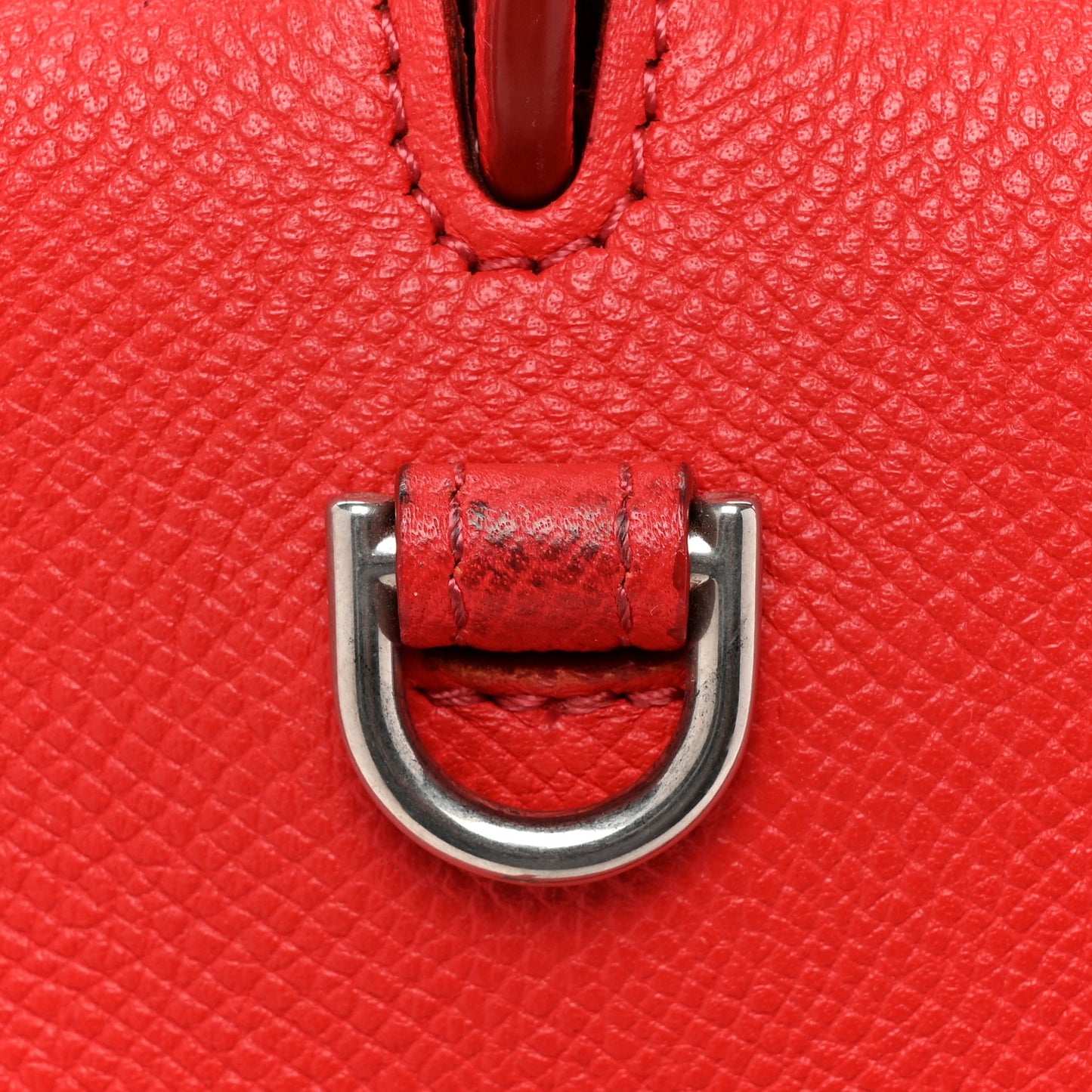 Grained Calfskin Mini Belt Bag Coquelicot