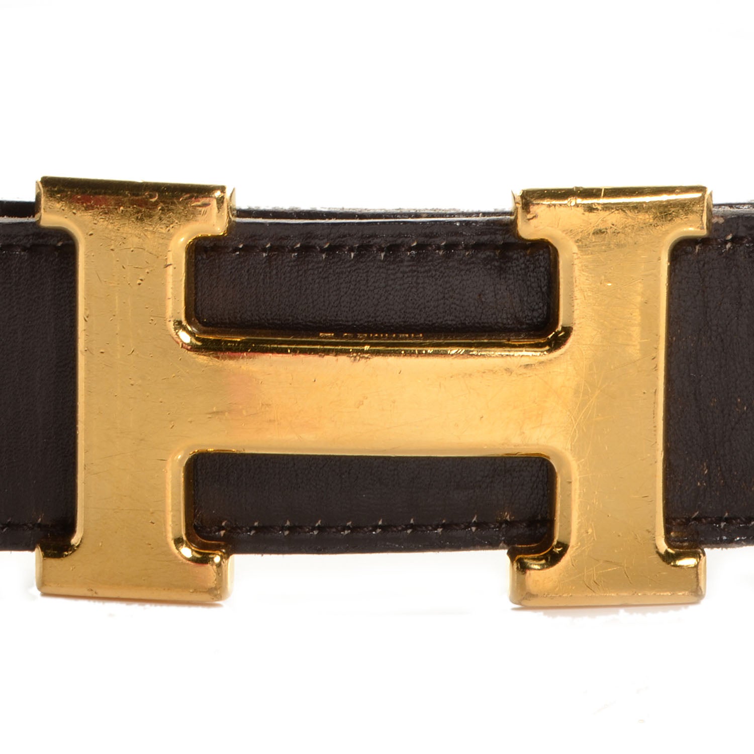 Hermes Box Reversible Polished Constance 32mm H Belt 75 Noir Ebene 4 of 7