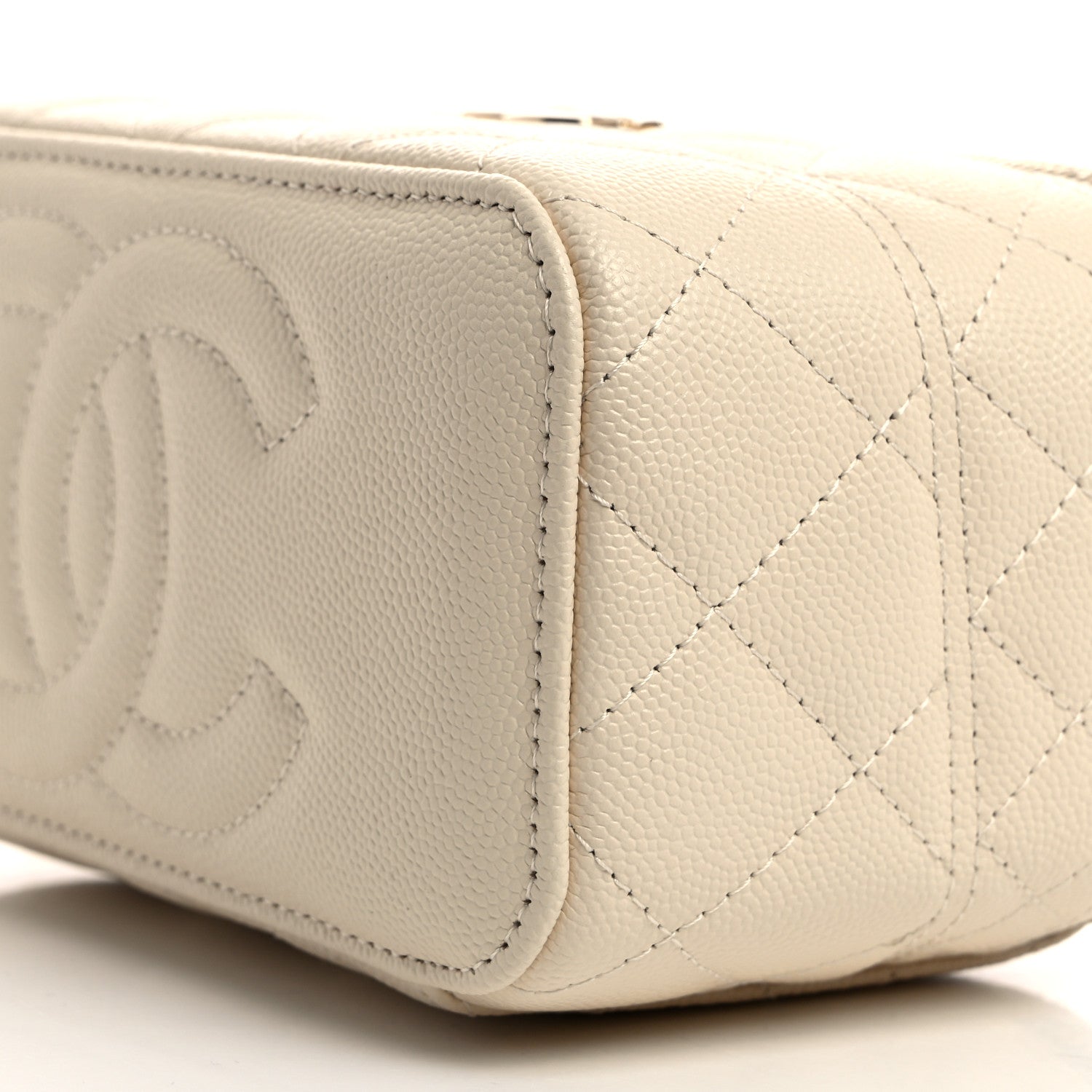Chanel Caviar Quilted Trendy Handle Mini Vanity Ecru 11 of 12