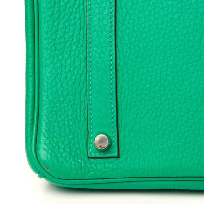 Hermes Taurillon Clemence Birkin 35 Menthe 10 of 14