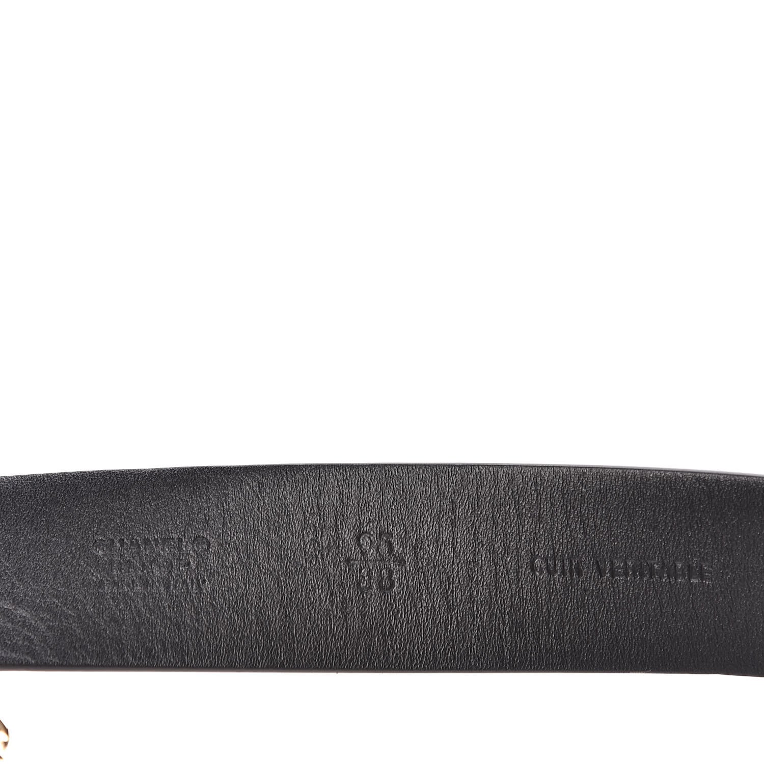 Chanel Calfskin Crystal CC Chain Belt 95 38 Black 6 of 7
