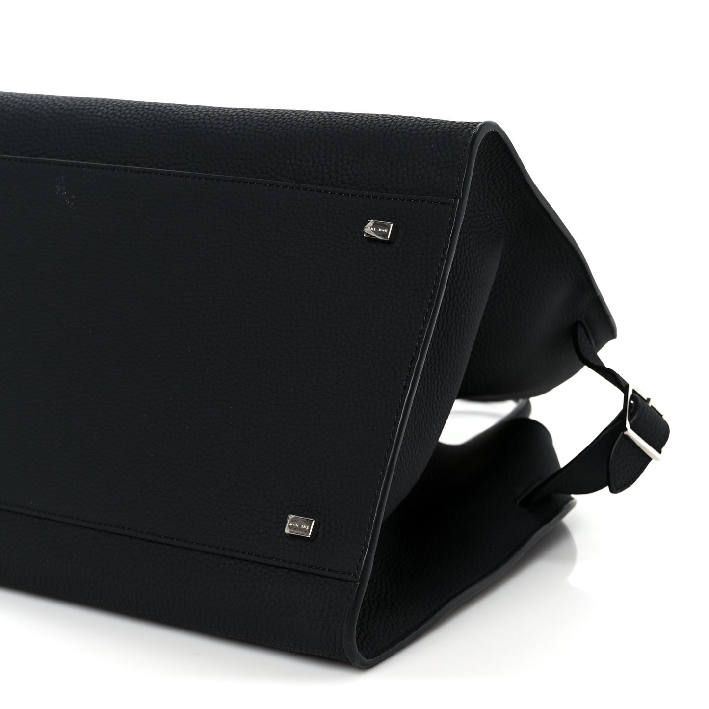 Matte Grained Calfskin Soft Margaux 15 Black